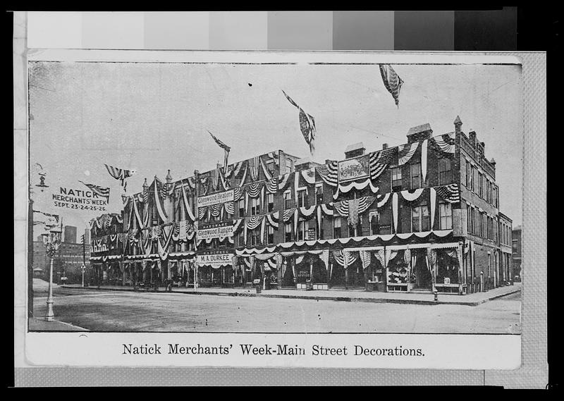 Natick Merchants' Week - Main Street decorations