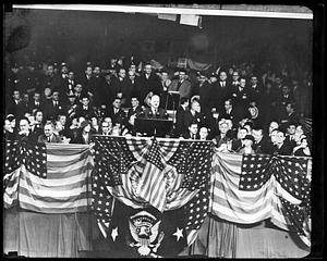 Herbert Hoover giving a speech