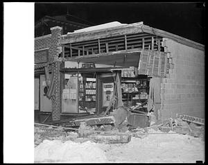 Wrecked storefront