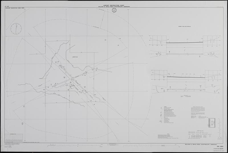 Airport obstruction chart, OC 383, William B. Heilg Field, Scottsbluff, Nebraska