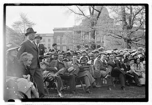 Boston Park Department May Day Festival, Commissioner William Long in foreground