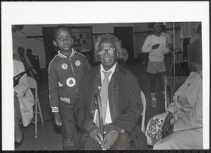Young boy and older man