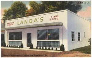 Landa's Restaurant -- 3 miles from Petersburg, Va.