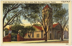 Trinity Episcopal Church, Court Street, corner High Street, Portsmouth, Virginia