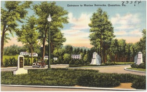Entrance to Marine Barracks, Quantico, Va.