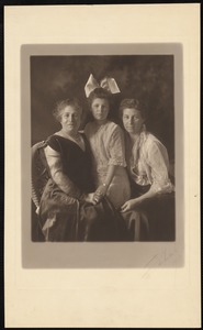 Group portrait of three women