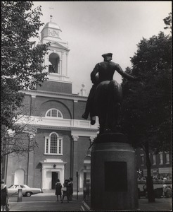 St. Stephen's Church, Boston. Paul Revere at right
