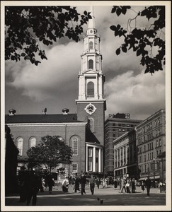 Park St. Church from Boston Common