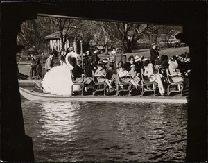 Public Gardens, Boston. "Swan Boat," spring