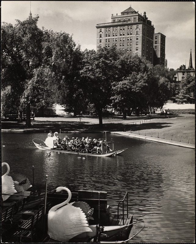 Public Garden, Boston, Mass. Swan boat