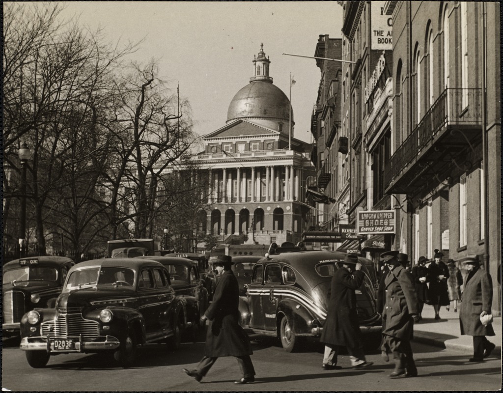 Tremont Street, cor. of Park Street - "State House"