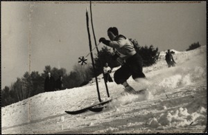 H. Hillman of Dartmouth, 3rd in downhill race