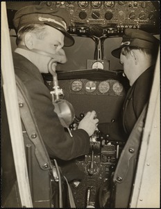 L to R: Capt. Mal Freeburg, pilot - Erich Paselk, co-pilot