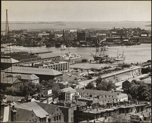 Charlestown Navy yard from Bunker Hill monument