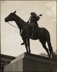 The appeal to the Great Spirit, by Cyrus Dallin at main entrance to Boston's Museum of Fine Arts