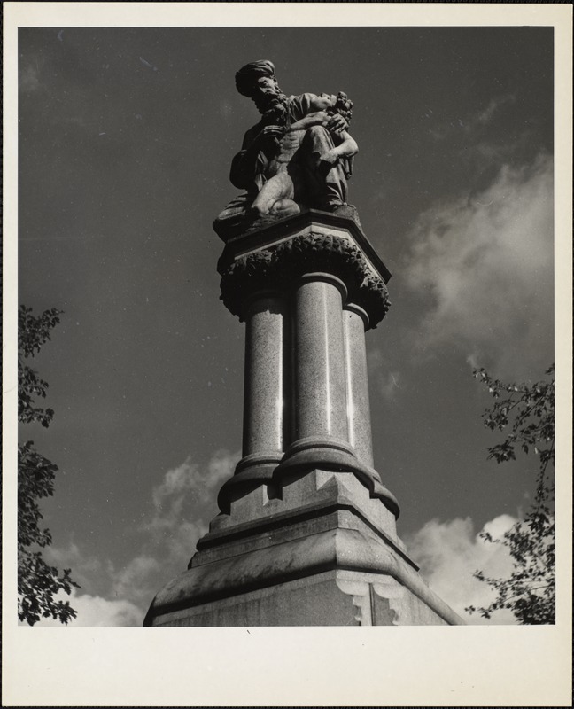 The Ether Monument (1867) in the Public Garden, is not an artistic masterpiece, but none commemorates a greater humanitarian achievement than 'the discovery that the inhaling of ether causes insensibility to pain, first proved to the world at the Mass. General Hospital, Oct. 1846'