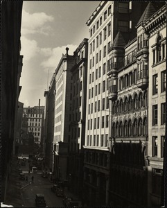 Boston. State Street looking up towards Washington Street