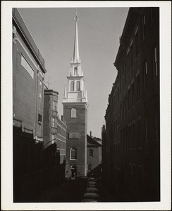 "New tower" Old No. Church, Boston