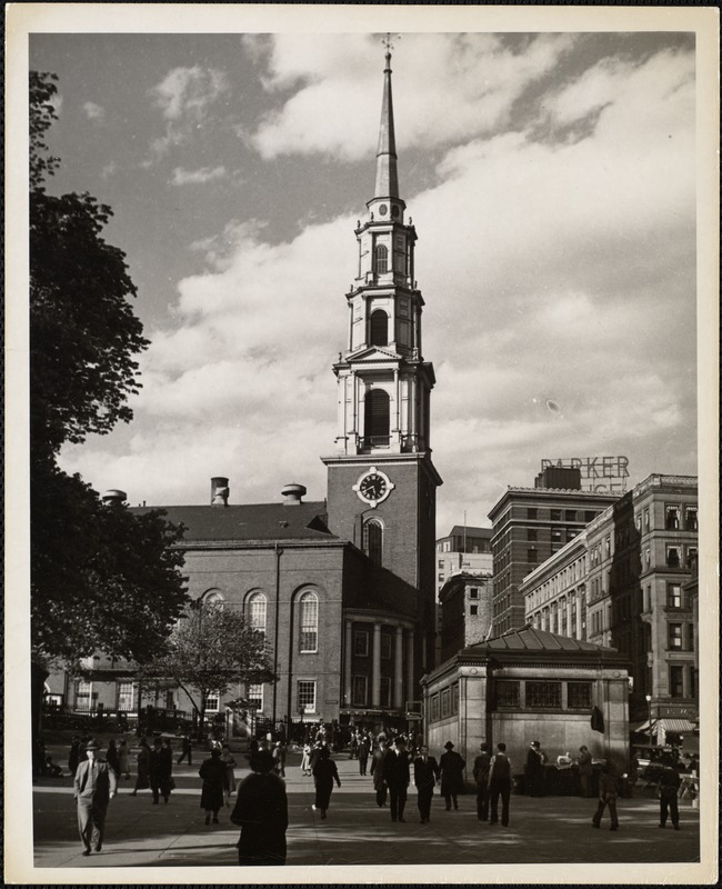 Park Street Church, Boston, Mass. From Boston Common