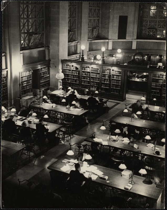 Reading Room - (Bates Hall), B. P. Library