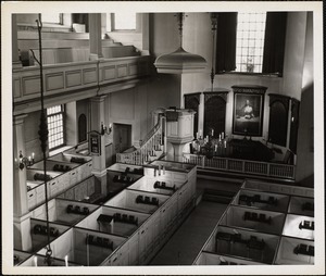 Interior of Old North Church, Boston, Mass.