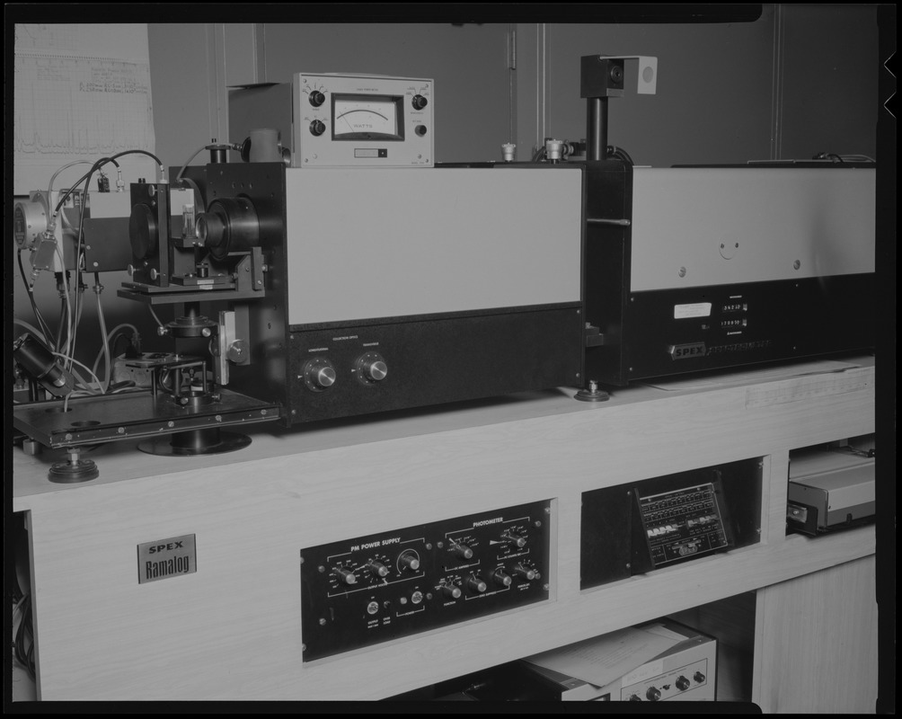 Grounds + facilities- misc. lab equipment, ramalog spectrometer