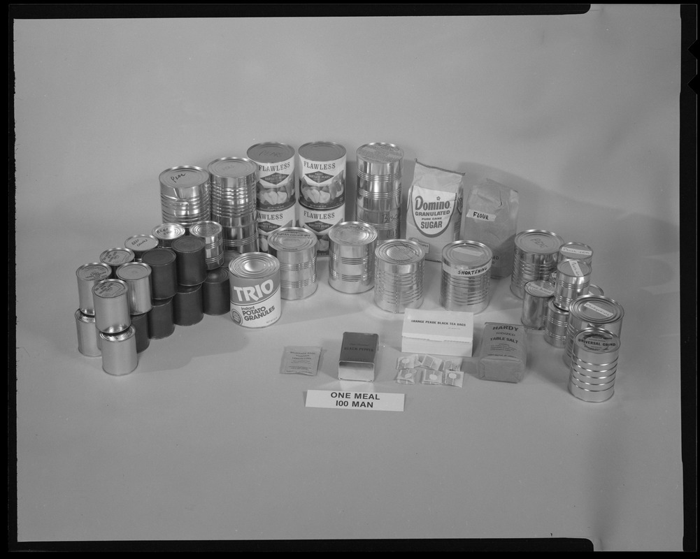 Food lab, one meal 100 man Digital Commonwealth