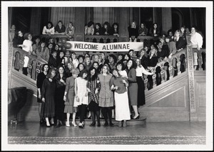 Alumnae reception welcome, May 1988