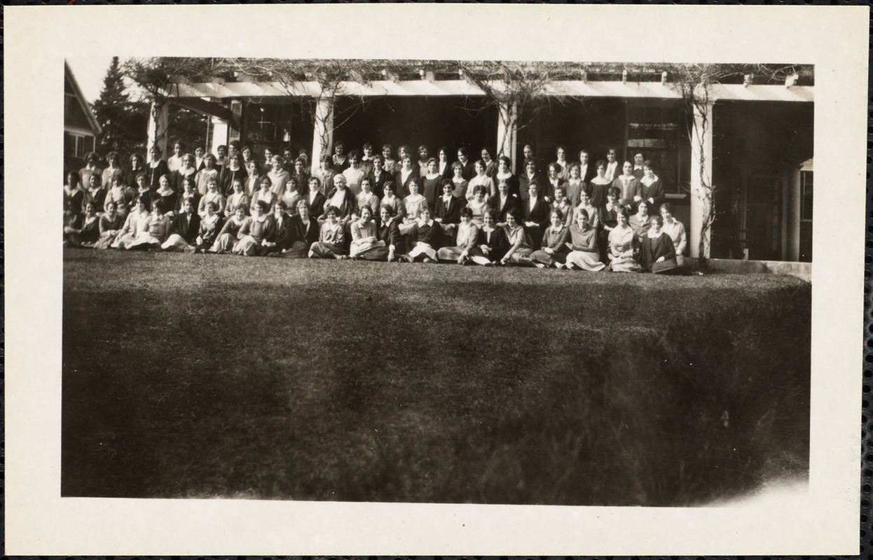 Junior class, Pine Manor, Wellesley, Mass. Spring 1926