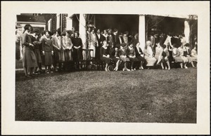 Junior class, Pine Manor, Wellesley, Mass. Spring 1926