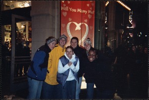 02-'03 B-ball team in Times Square