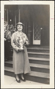 Spring 1935, Del Armstrong Essertier, first recipient of the Pine Manor cup