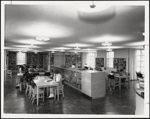 Reading room in library