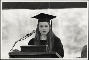 Commencement '72. Linda Ann Munn '72 (pres student government)