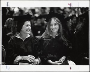 Commencement '79. Mother & daughter - AA degrees