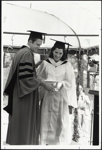 Commencement 1980. Cabot with Susan Gardner