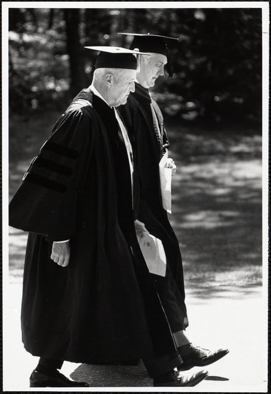 Commencement '81. Carl Ferry & Bill Person