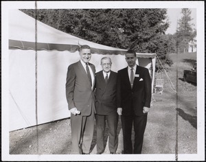 L. to R. Mr. Ferry, Dr. Frank Boyden, Frederick C Ferry III. Headmaster