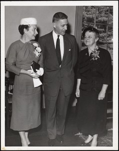 Mrs. Ferry, Mr. Ferry, Mrs. Ferry, Sr. at inauguration of Pres. Ferry