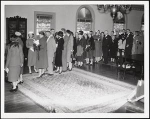 Receiving line, inauguration of Pres. Ferry