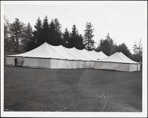Tent exterior. Inauguration of Pres. Ferry