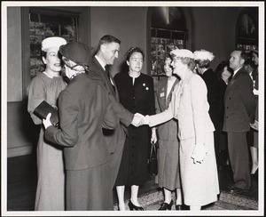 Receiving line. Inauguration of Pres. Ferry