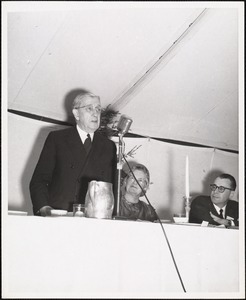 Dr. Frank Boyden speaking. Inauguration of Pres. Ferry