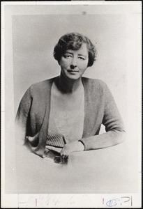 Photograph of Miss Constance Warren in 1932, when she was the relatively new president of Sarah Lawrence College. This picture was taken less than three years after she left Pine Manor, where she was principal from 1928 to 1929.