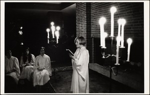 Candle lighting service, Dec. 66. Vibeke Fleischer ' 67