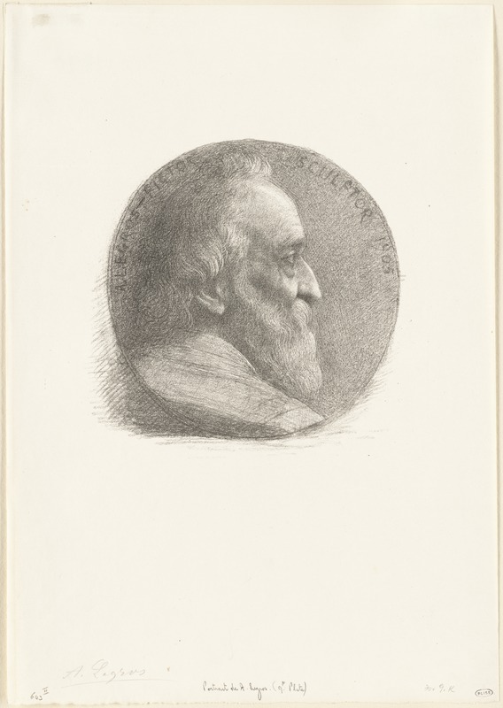Portrait De A. Legros (9th Plate), Medaillon, No. 1