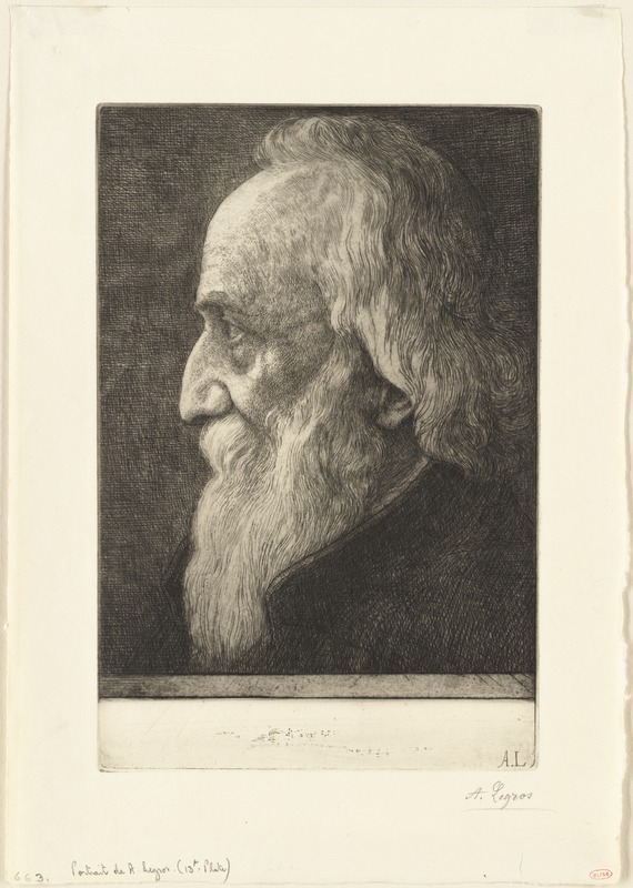 Portrait De A. Legros (13th Plate)