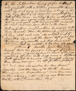 Reports on Payments to Soldiers, 1776-1777