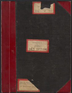 Sacco-Vanzetti Case Records, 1920-1928. Transcripts. Bound Trial Transcripts, Vol. 5, pp. 1377-1724 (belonging to Frederick Katzmann). Box 30, Folder 3, Harvard Law School Library, Historical & Special Collections