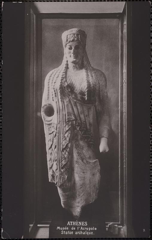 Athènes, Musée de l'Acropole, statue archaïque - Digital Commonwealth